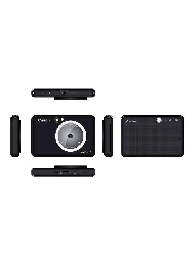 Canon - Zoemini S Instant Camera Colour Photo Printer، 8-megapixel Camera، Bluetooth، Front-facing Mirror، Ring-light، Micro SD Card Slot - Image 1