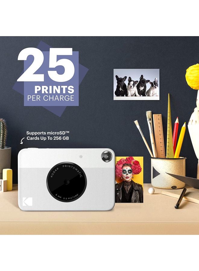 Kodak - Printomatic Instant Print Camera 10MP Grey - Image 1