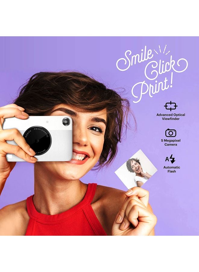 Kodak - Printomatic Instant Print Camera 10MP Grey - Image 1