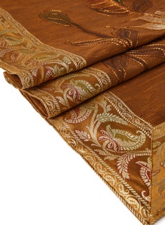 Ikras 5-Piece Embroidered Table Cloth Set Gold 110x110cm  - Image 4