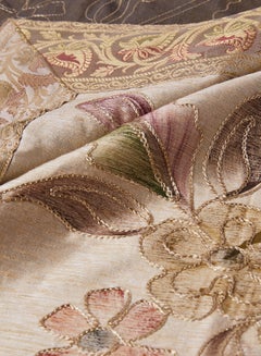 Ikras 5-Piece Embroidered Placemat and Table Runner Set Beige  - Image 2