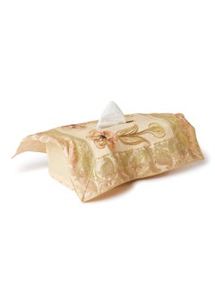 Ikras 5-Piece Embroidered Table Cloth Set Beige 110x110cm  - Image 3