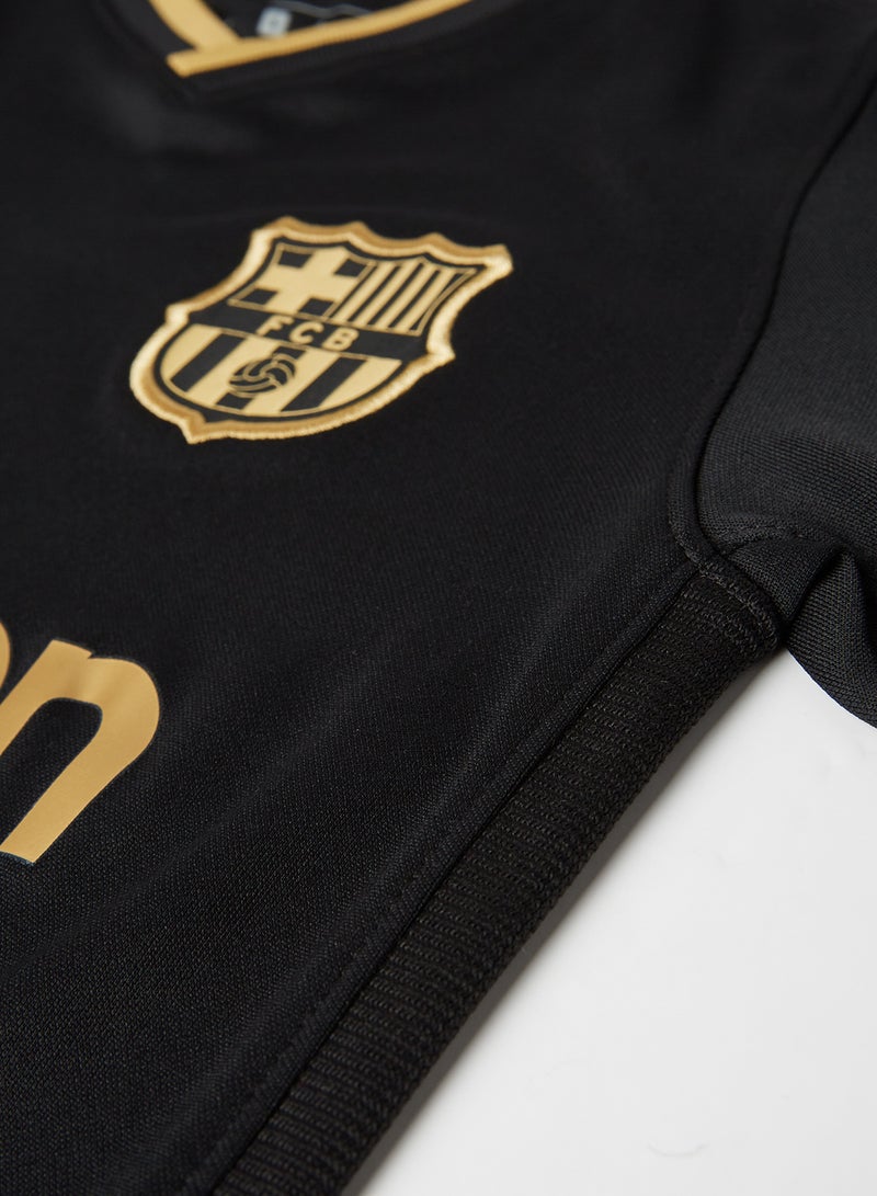 Nike - Youth F.C. Barcelona 2020/21 Stadium Away Jersey Black/Metallic Gold - Image 1