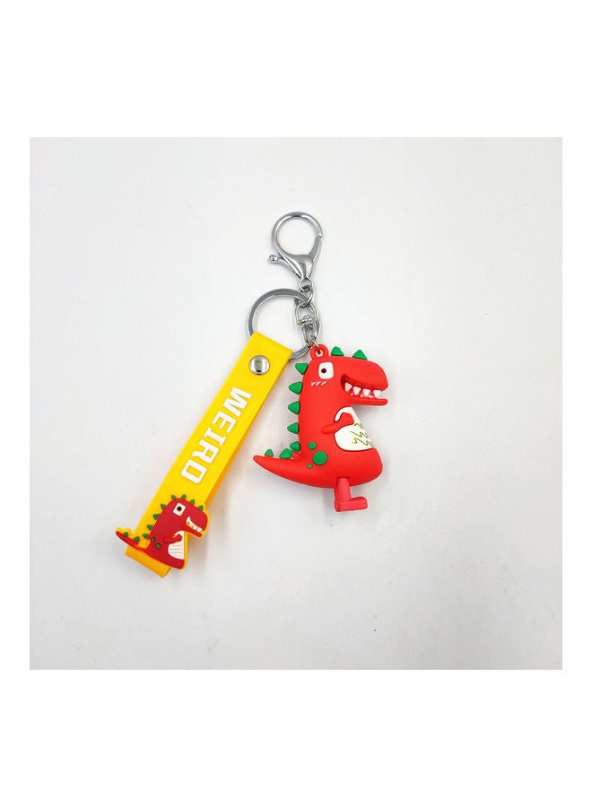 fashionhome Dragon Shaped Key Chain Orange/Yellow/White 