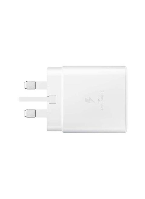 Travel Adapter 45W PD With USB-C To USB-C Cable White