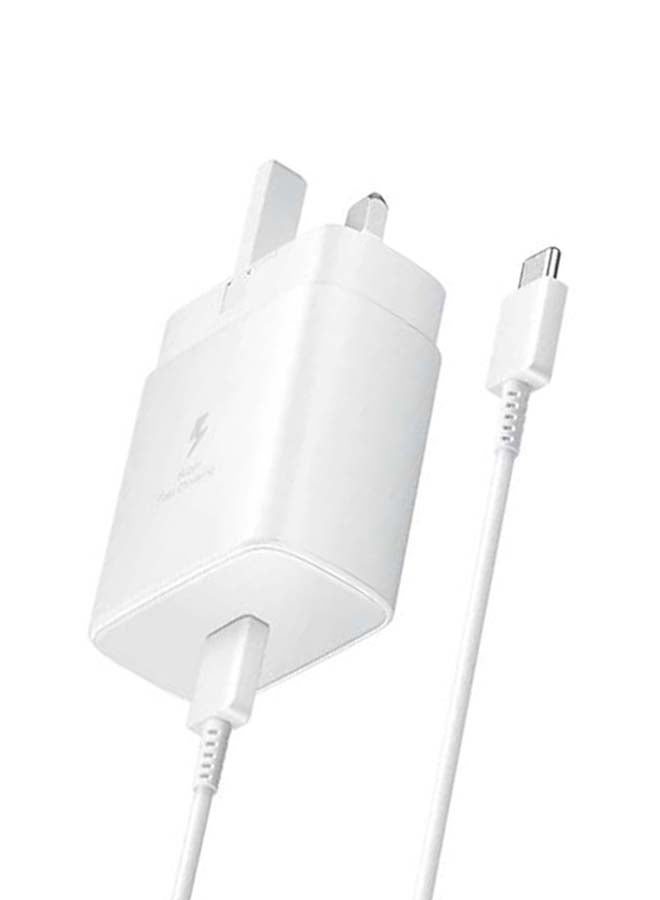 Samsung - Travel Adapter 45W PD With USB-C To USB-C Cable White - Image 1