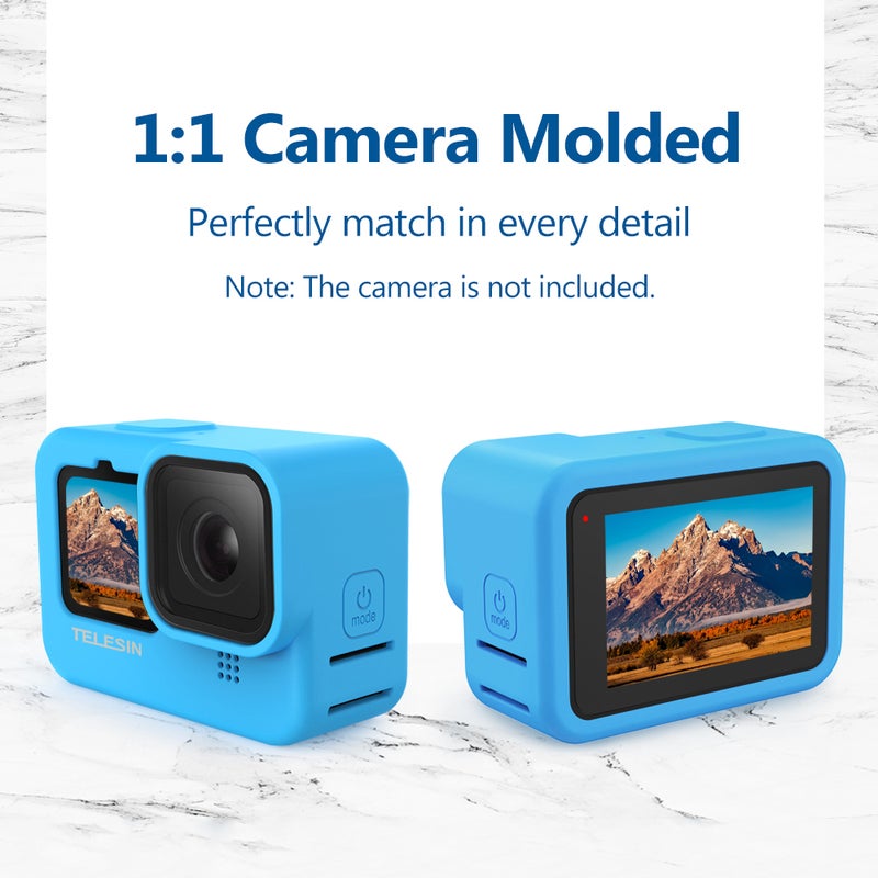 TELESIN Replacement Action Camera Protective Silicone Case Cover Soft For GoPro Hero 9 Black  - Image 2