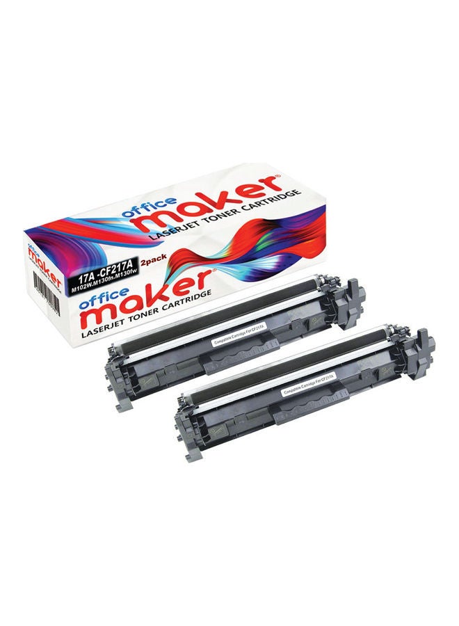 Office Maker 2-Piece Toner Cartridge Set For HP Laserjet Pro M102 M130 Series Printer Black  - Image 1