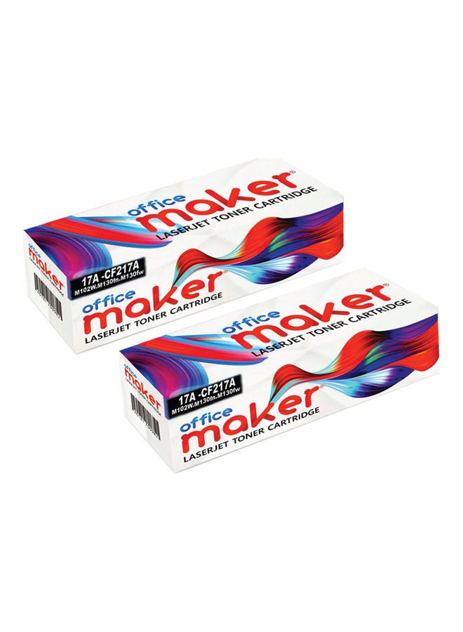 Office Maker 2-Piece Toner Cartridge Set For HP Laserjet Pro M102 M130 Series Printer Black  - Image 2