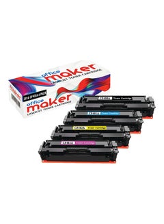مجموعة خراطيش حبر لطابعة إتش بي ليزر جيت برو M252 MFP M277 M274 مكونة من 4 قطع أسود
