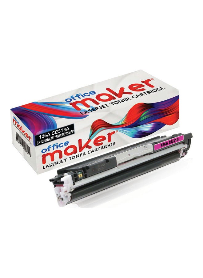 Office Maker - Toner Cartridge For HP LaserJet CP1025,1025NW, Pro 100 MFP M175A Printer Magenta - Image 1