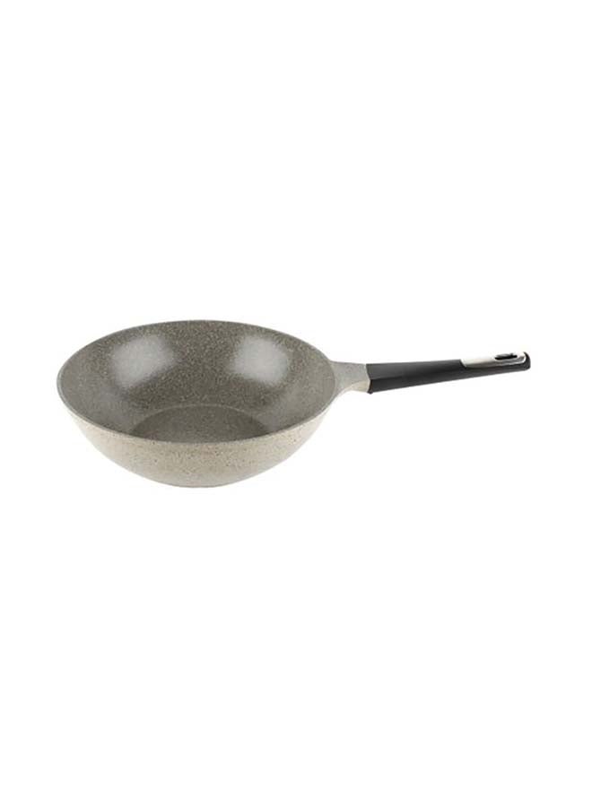 Tily Wok Pan Warm Marble beige 26cm