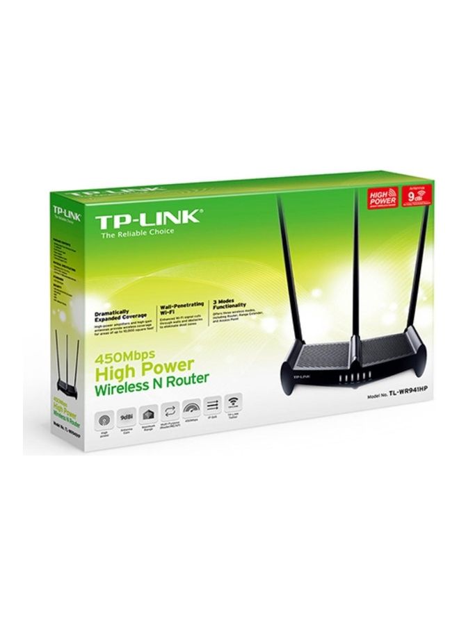 تي بي لينك راوتر N لاسلكي عالي الطاقة أسود - Image 2