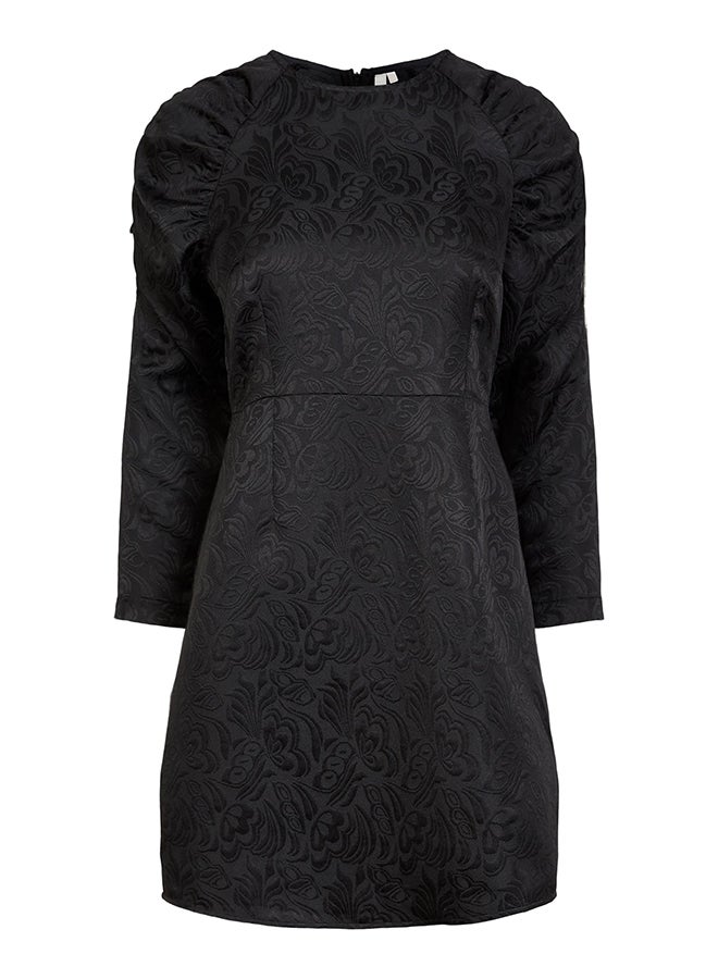 PIECES Printed Dress Black 