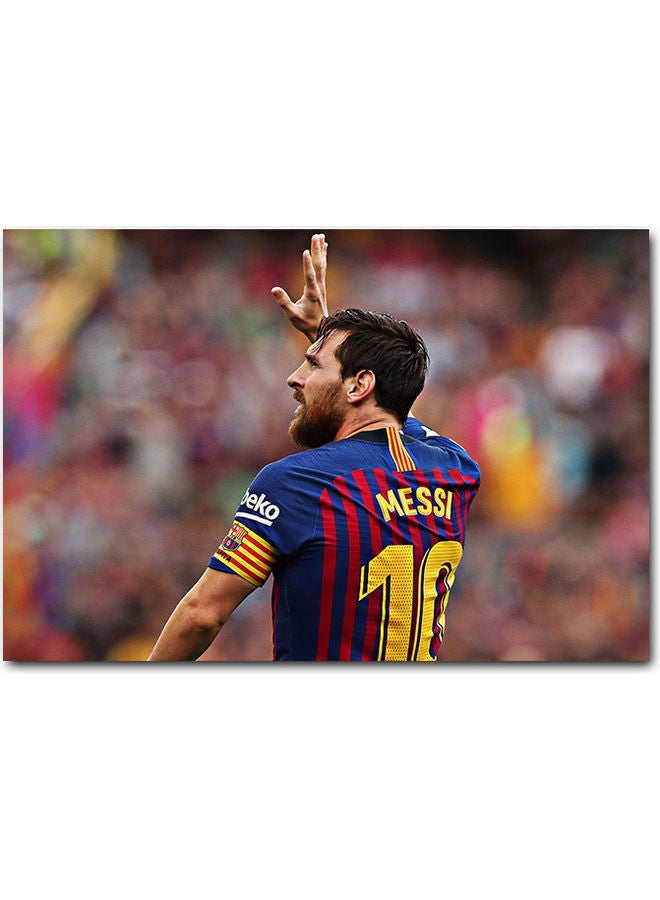 لوحة فنية بصورة ميسي متعدد الألوان 40x60سم