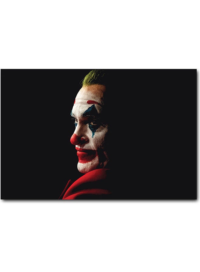 أتيك لوحة فنية بتصميم لشخصية الجوكر أسود/أحمر 40x60سم 