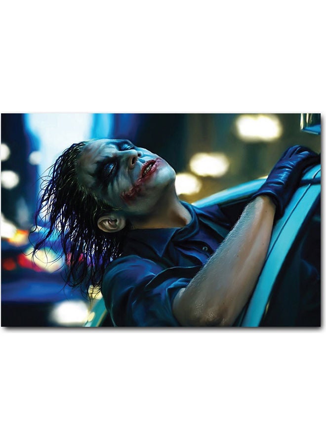 Atiq Joker Printed Wall Art Multicolour 40x60cm - Image 1