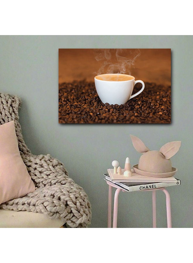 أتيك لوحة فنية بطبعة مستوحاة من القهوة متعدد الألوان 40x60سم - Image 3