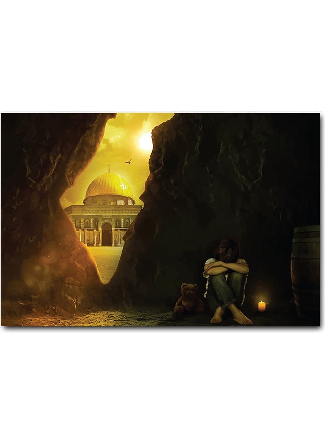 أتيك لوحة فنية جدارية مطبوعة متعدد الألوان 40x60سم - Image 1