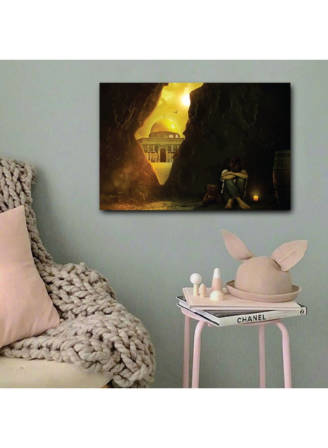 أتيك لوحة فنية جدارية مطبوعة متعدد الألوان 40x60سم - Image 3