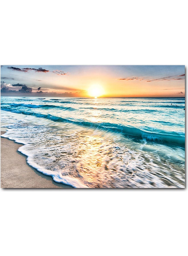 Atiq Beach Printed Wall Art Multicolour 40x60cm - Image 1