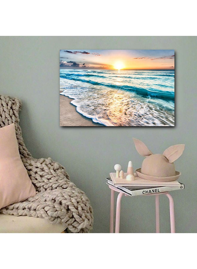 Atiq Beach Printed Wall Art Multicolour 40x60cm - Image 3