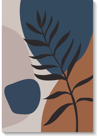 Decorative Plant Wall Art Painting Multicolour 40 x 60cm - v1609673848/N43396134A_1