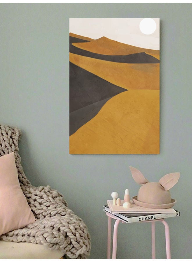 أتيك لوحة فنية بتصميم صحراء متعدد الألوان 40x60سم - Image 2