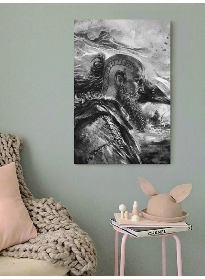 Atiq Ragnar Vikings Wall Art Multicolour 40x60cm - Image 2