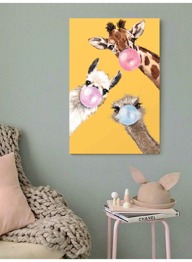 Atiq Animals Wall Art Painting Multicolour 40x60cm - Image 2