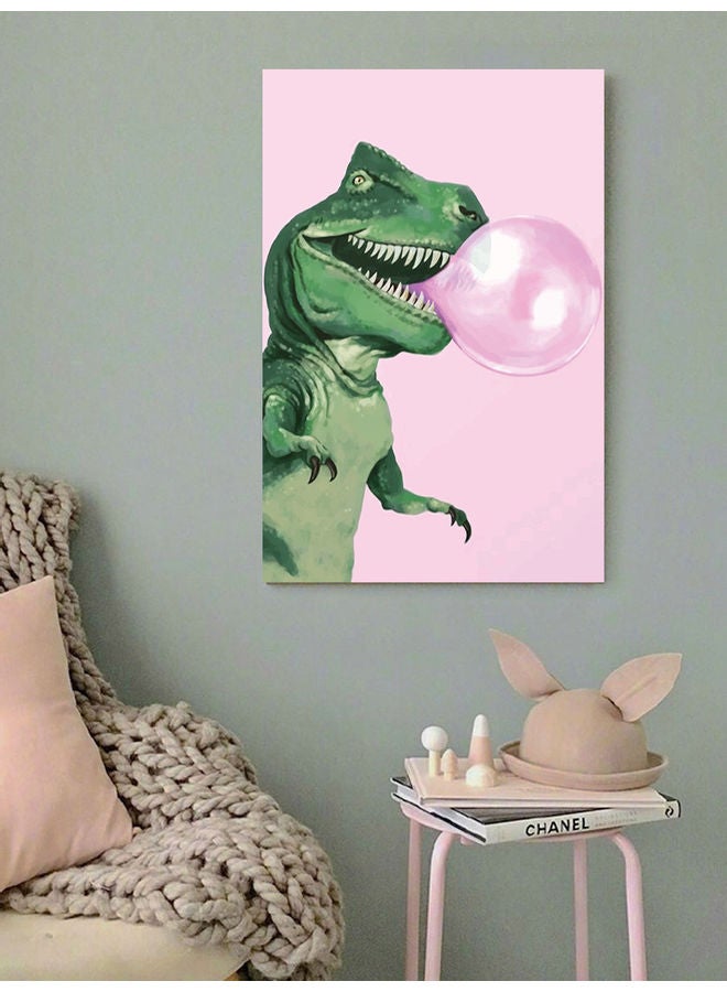 Atiq Dinosaur Wall Art Painting Multicolour 40x60cm - Image 2