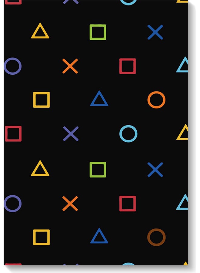 Atiq PlayStation Lovers Wall Art Painting Multicolour 40x60cm - Image 1