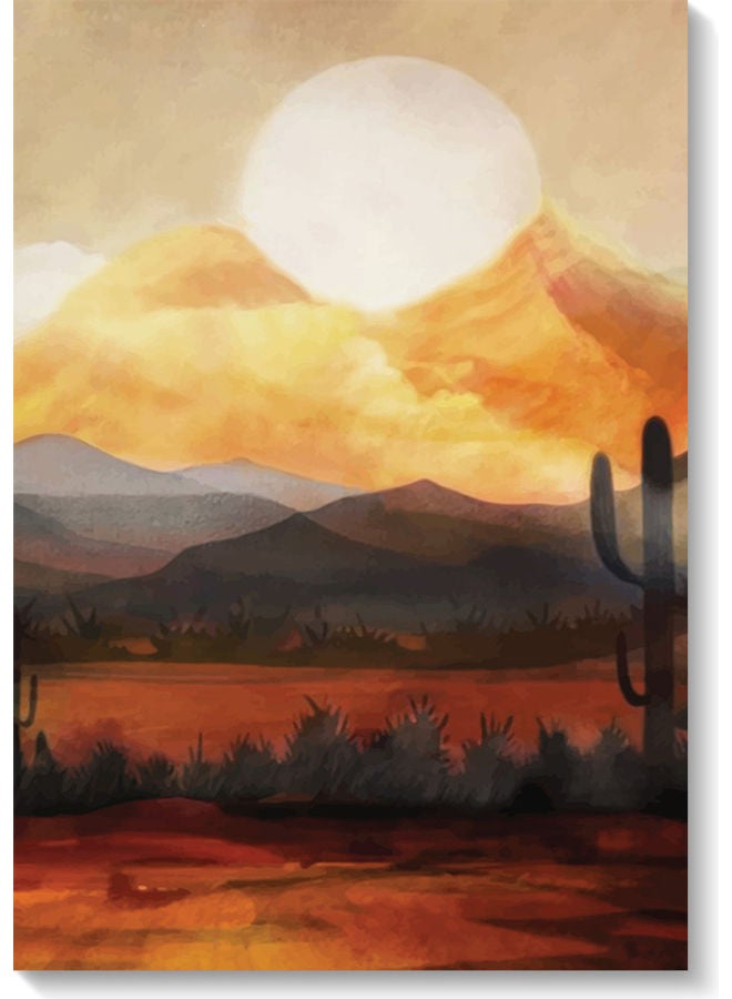 Atiq Desert Wall Art Multicolour 40x60cm - Image 1