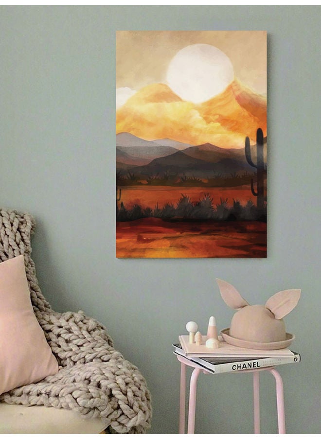 Atiq Desert Wall Art Multicolour 40x60cm - Image 2