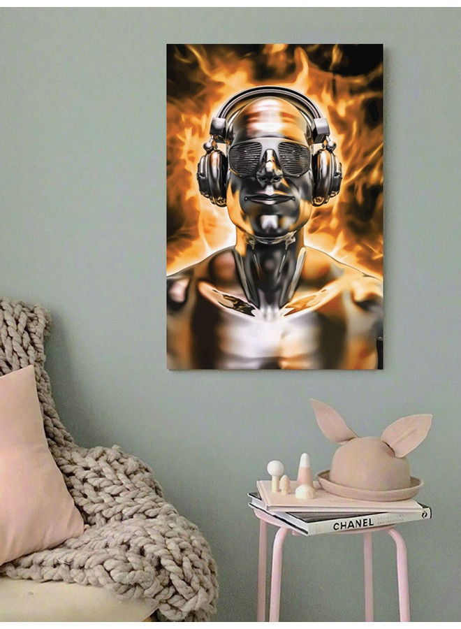 Atiq Music Lovers Wall Art Multicolour 40x60cm - Image 2