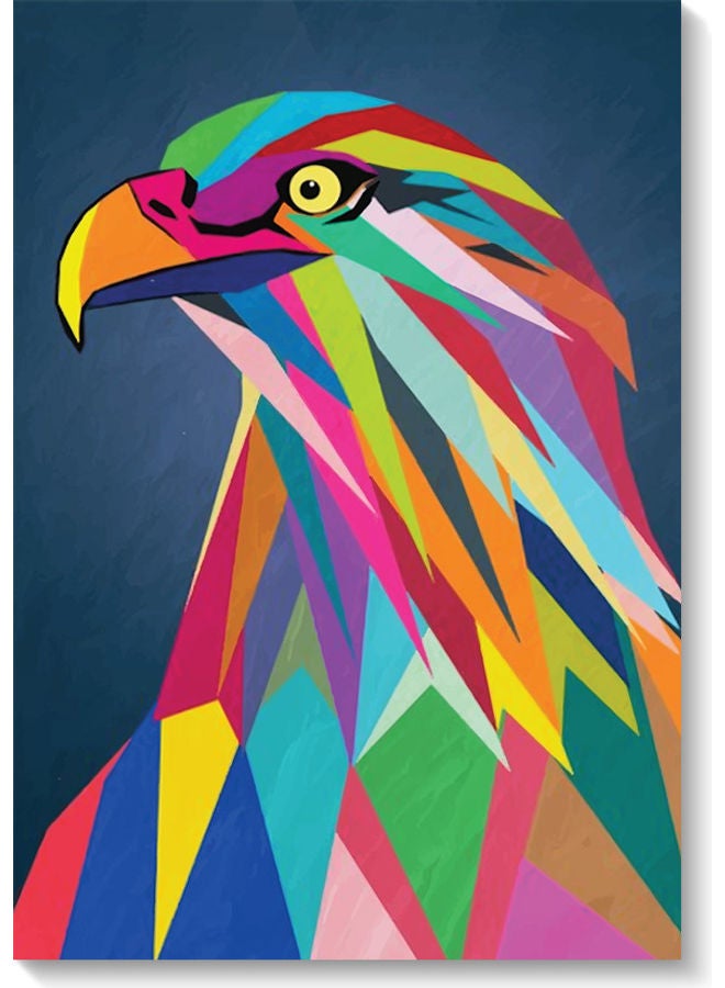 Atiq Falcon Wall Art Multicolour 40x60cm - Image 1