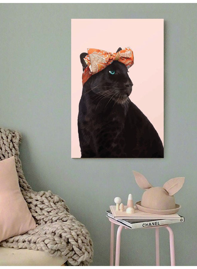 أتيك لوحة فنية بتصميم نمر جاكوار متعدد الألوان - Image 2