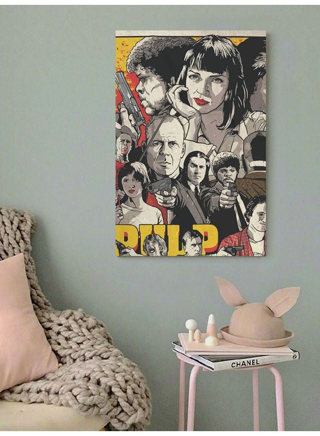 Atiq Pop Fiction Movie Wall Art Multicolour 40x60cm - Image 2