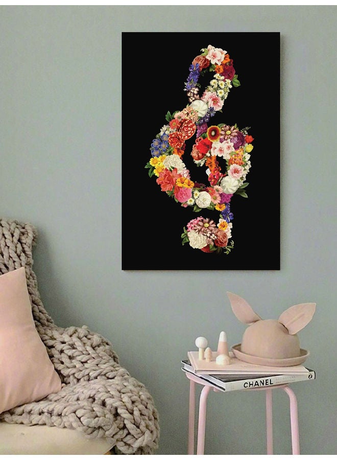Atiq Musical Note Wall Art Multicolour 40x60cm - Image 2