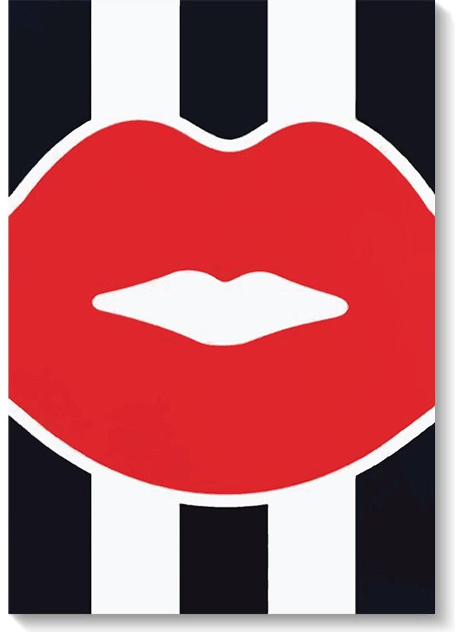 Decorative Wall Art Painting Red/White/Black 40 x 60cm