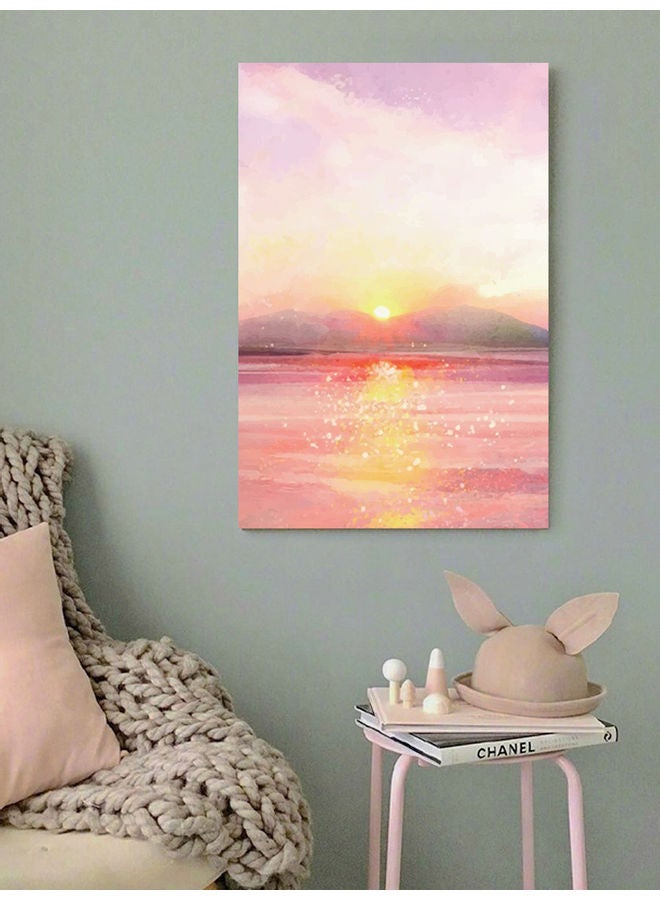 Atiq Sunset Wall Art Multicolour 40x60cm - Image 2