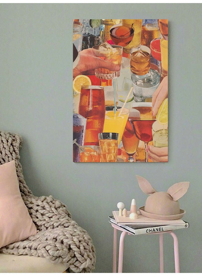 Atiq Drinks Wall Art Multicolour 40x60cm - Image 2