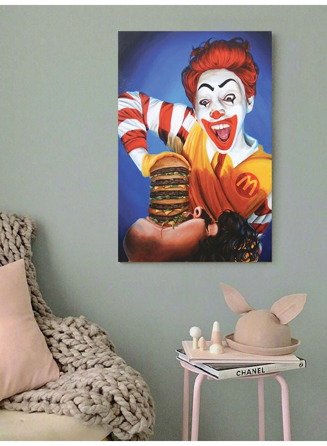 أتيك لوحة فنية لديكور الحائط تمثل برجر ماكدونالدز متعدد الألوان 40x60سم - Image 2
