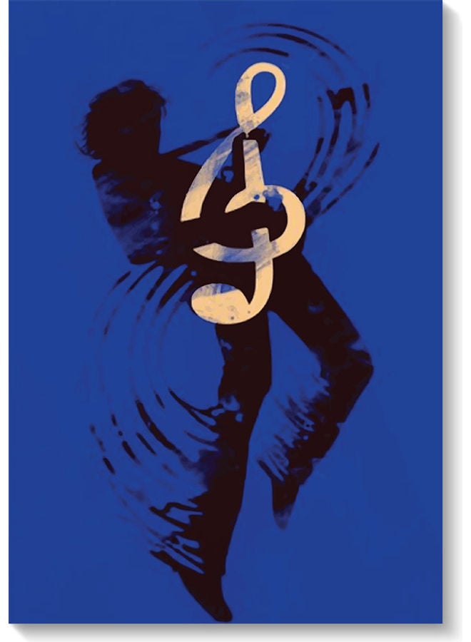 أتيك لوحة فنية لديكور الحائط تعبر عن عشاق الموسيقى متعدد الألوان 40x60سم - Image 1