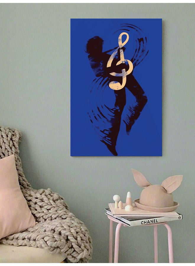 أتيك لوحة فنية لديكور الحائط تعبر عن عشاق الموسيقى متعدد الألوان 40x60سم - Image 2