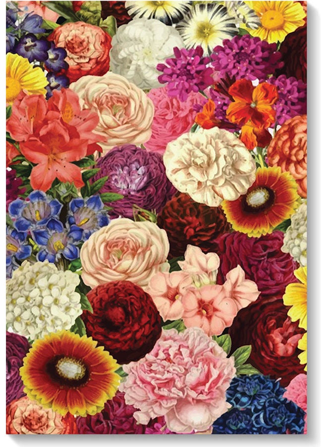 أتيك لوحة جدارية بتصميم زهور متعدد الألوان 40x60سم - Image 1