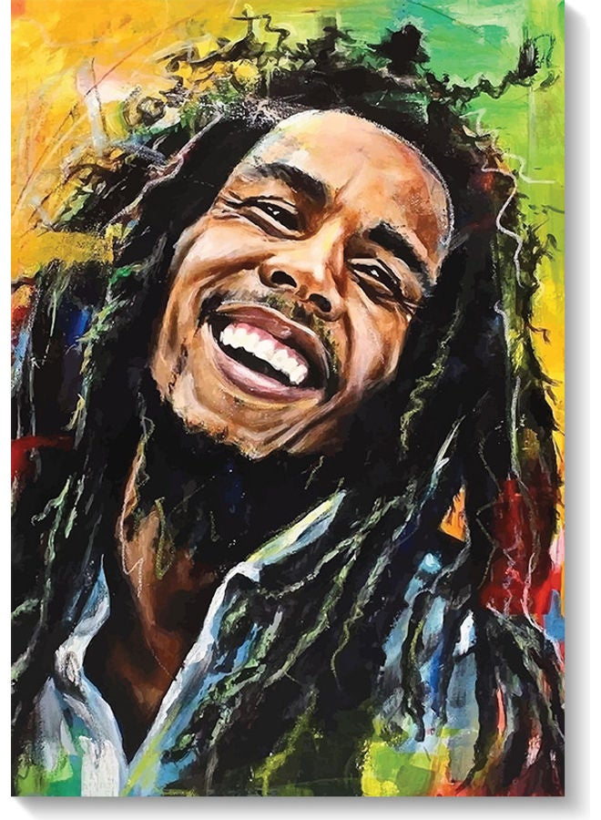 أتيك لوحة فنية بوب مارلي متعدد الألوان 40x60سم  - Image 1
