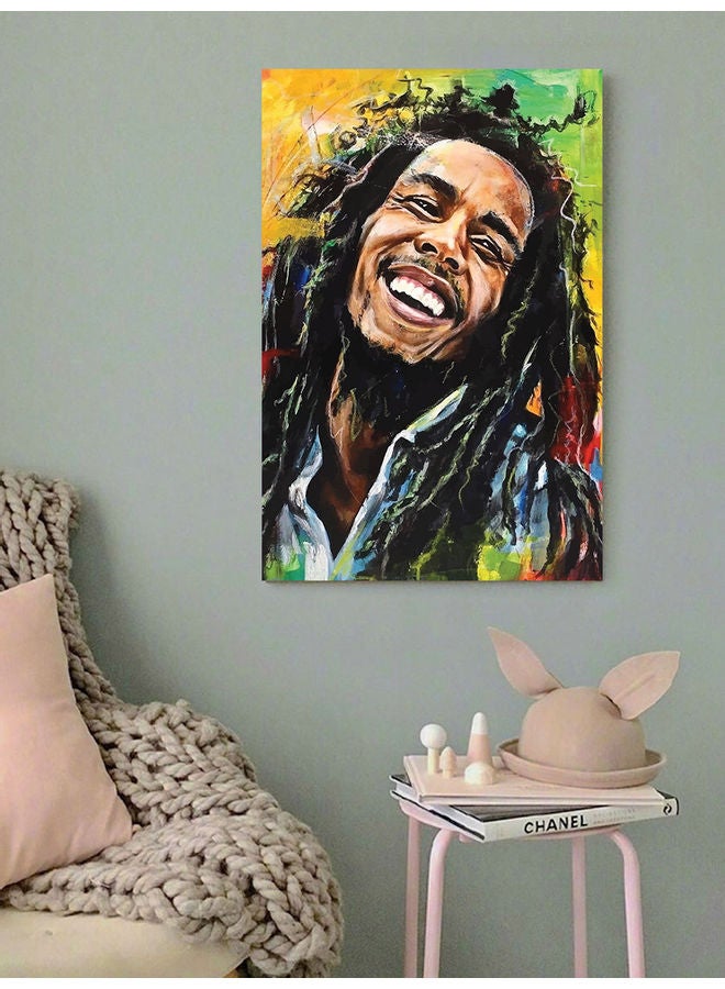 أتيك لوحة فنية بوب مارلي متعدد الألوان 40x60سم  - Image 2