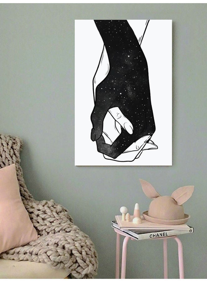 Atiq Love Hands Wall Art Multicolour 40x60cm - Image 2