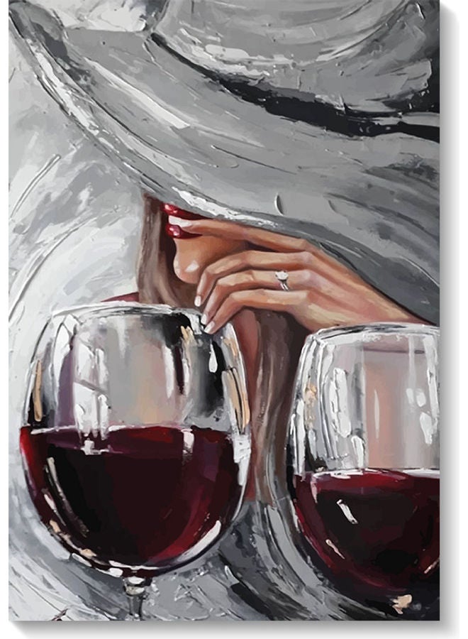 أتيك لوحة فنية لديكور الحائط تمثل امرأة متعدد الألوان 40x60سم - Image 1